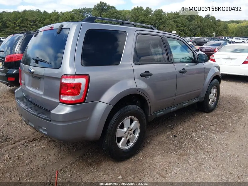 2008 FORD ESCAPE VIN 1FMCU03158KC90432 — фото 4