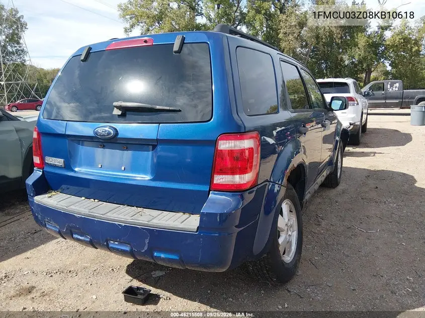 2008 FORD ESCAPE VIN 1FMCU03Z08KB10618 — фото 4