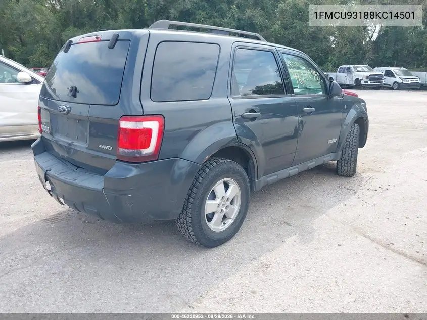 2008 FORD ESCAPE VIN 1FMCU93188KC14501 — фото 4