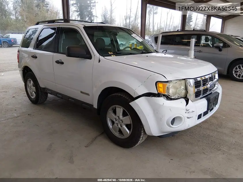 FORD ESCAPE 2008, VIN 1FMCU92ZX8KA50546