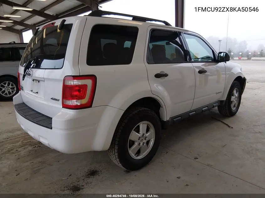 2008 FORD ESCAPE VIN 1FMCU92ZX8KA50546 — фото 4
