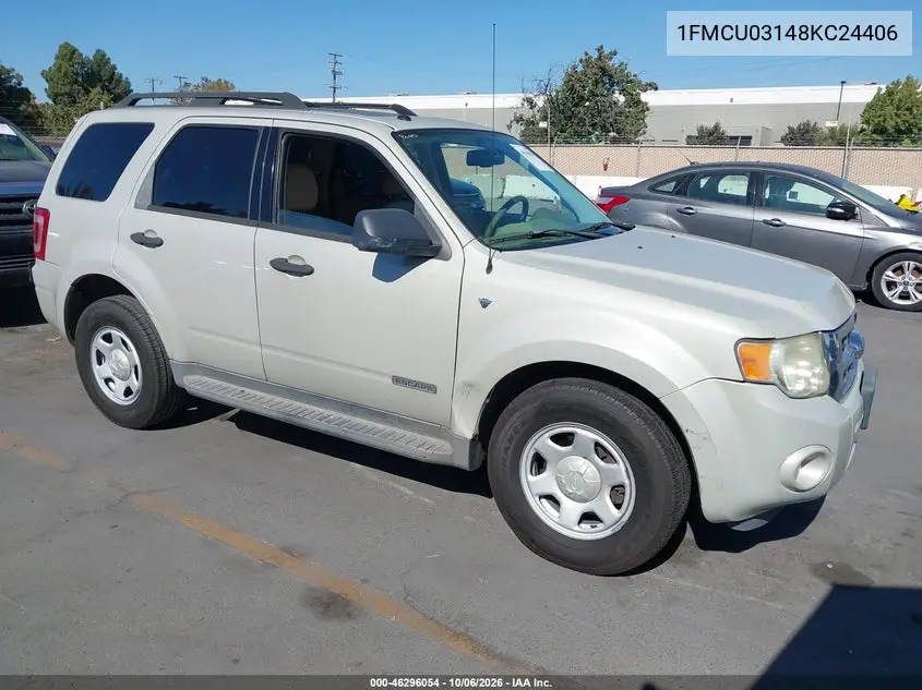 FORD ESCAPE 2008, VIN 1FMCU03148KC24406
