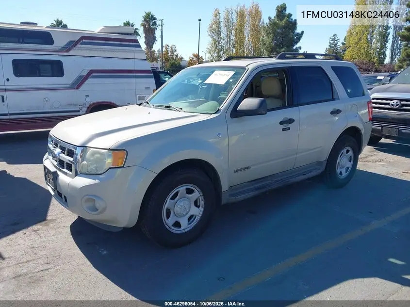 2008 FORD ESCAPE VIN 1FMCU03148KC24406 — фото 2