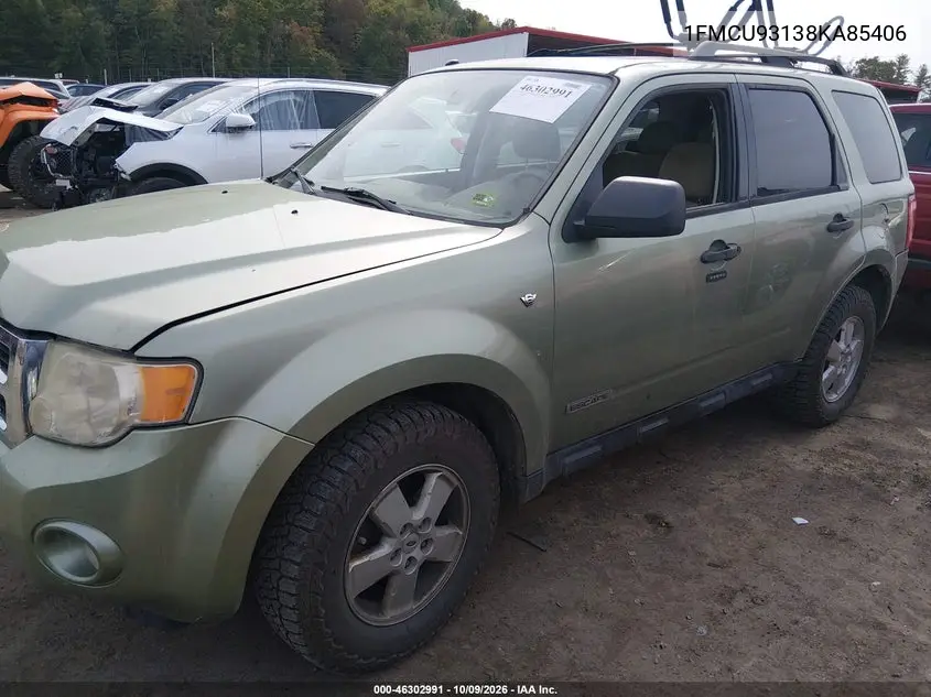 2008 FORD ESCAPE VIN 1FMCU93138KA85406 — фото 2