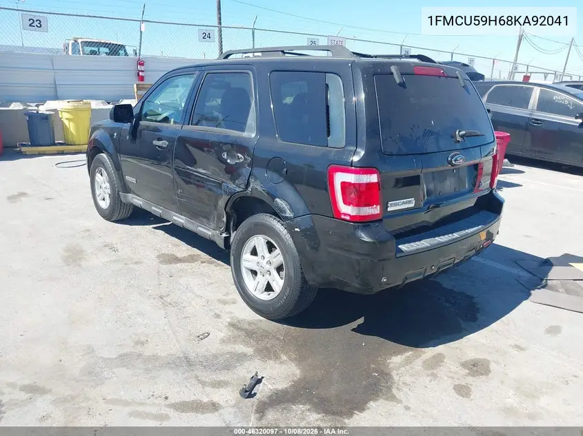 2008 FORD ESCAPE VIN 1FMCU59H68KA92041 — фото 3
