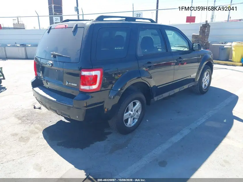 2008 FORD ESCAPE VIN 1FMCU59H68KA92041 — фото 4