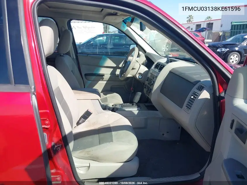 2008 FORD ESCAPE VIN 1FMCU03138KE61596 — фото 5