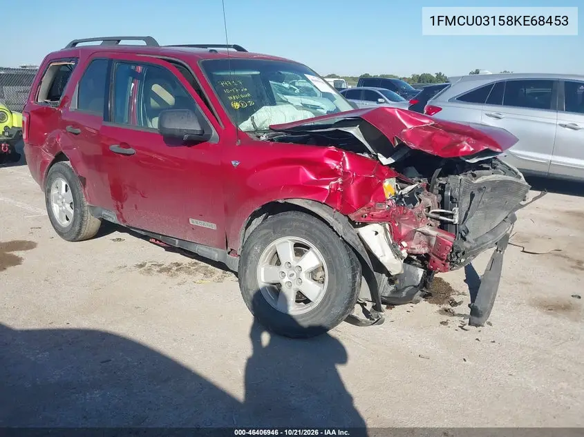 FORD ESCAPE 2008, VIN 1FMCU03158KE68453