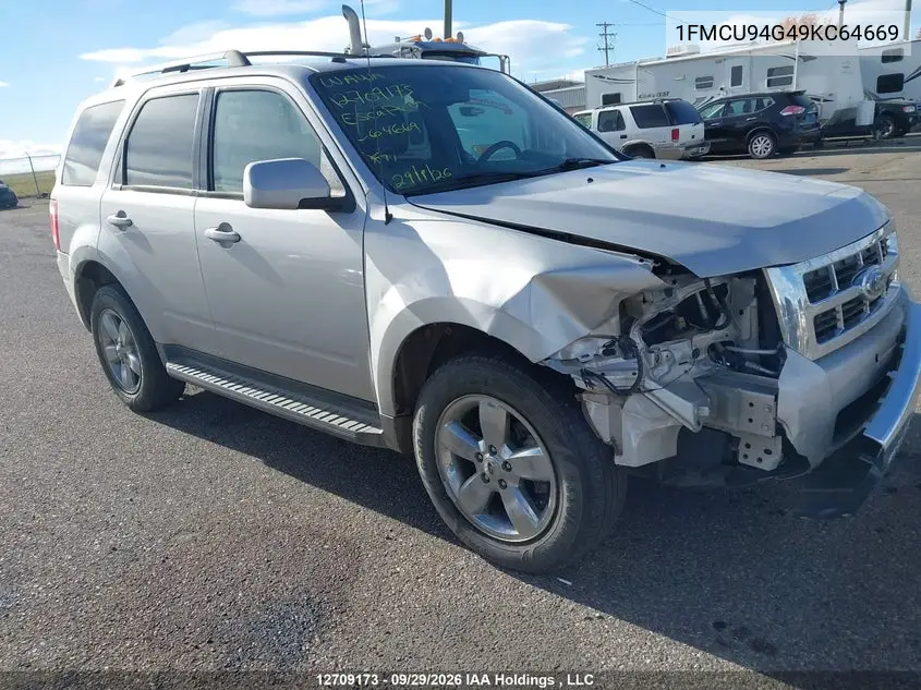 FORD ESCAPE 2009, VIN 1FMCU94G49KC64669