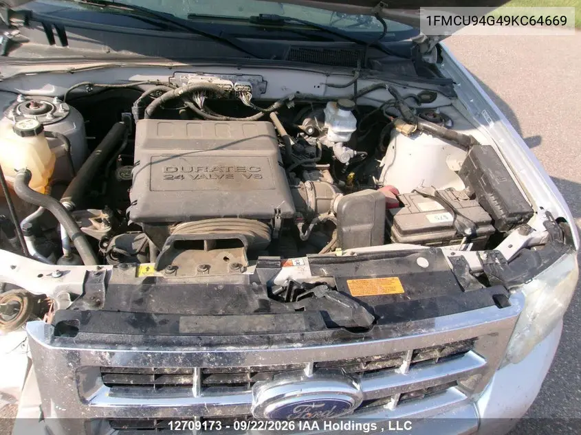 2009 FORD ESCAPE VIN 1FMCU94G49KC64669 — фото 11