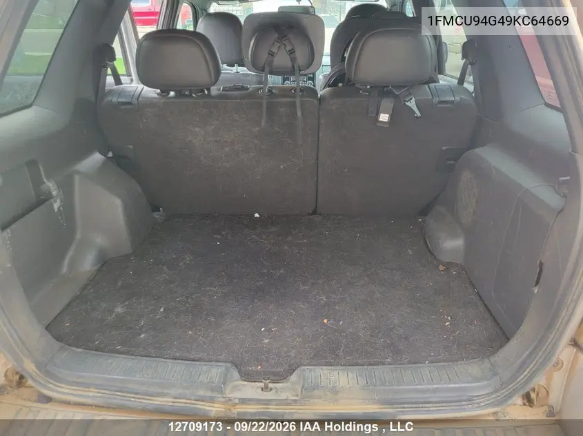 2009 FORD ESCAPE VIN 1FMCU94G49KC64669 — фото 14