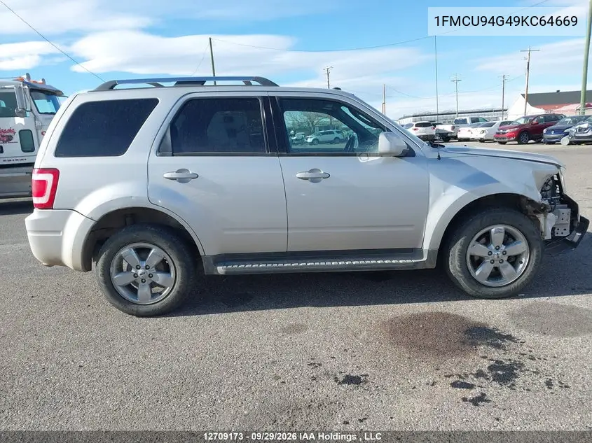 2009 FORD ESCAPE VIN 1FMCU94G49KC64669 — фото 16