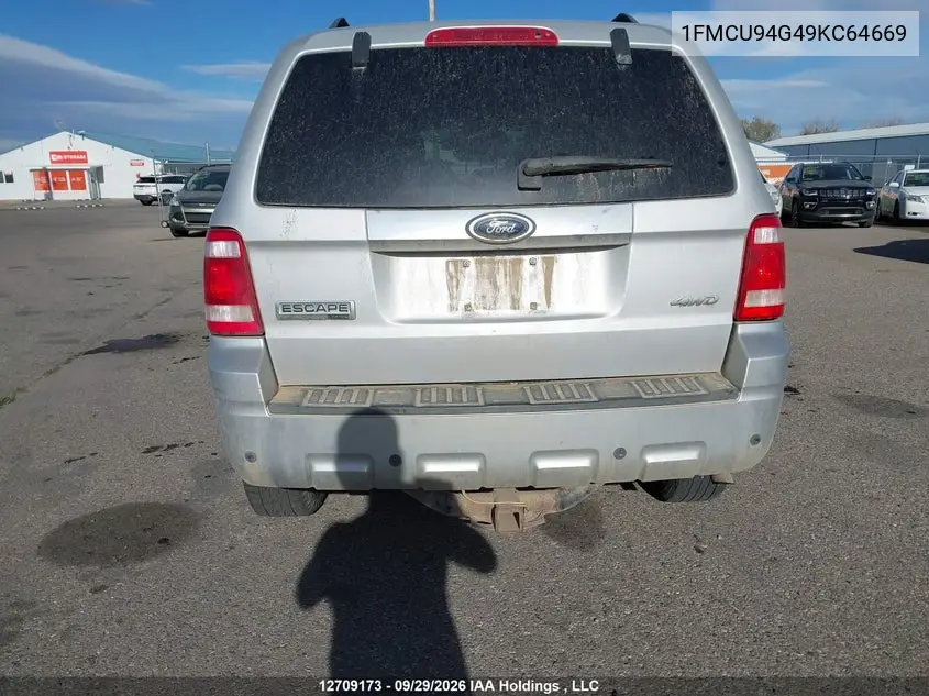 2009 FORD ESCAPE VIN 1FMCU94G49KC64669 — фото 19