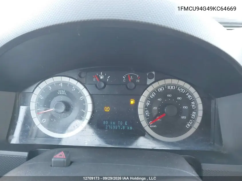2009 FORD ESCAPE VIN 1FMCU94G49KC64669 — фото 7