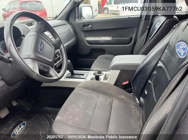 2009 FORD ESCAPE VIN 1FMCU03G59KA77762 — фото 5