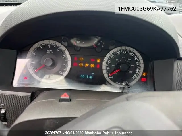 2009 FORD ESCAPE VIN 1FMCU03G59KA77762 — фото 7