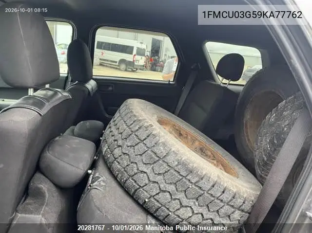 2009 FORD ESCAPE VIN 1FMCU03G59KA77762 — фото 8