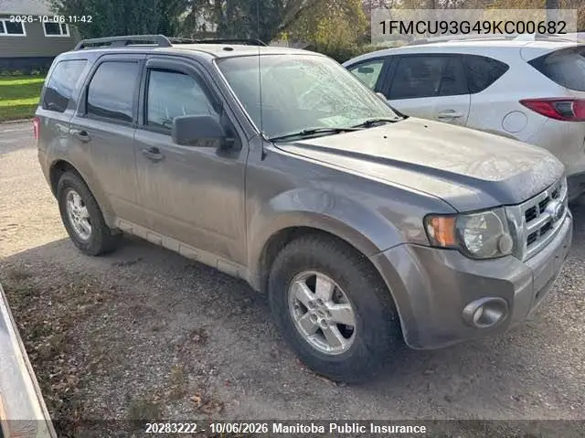 FORD ESCAPE 2009, VIN 1FMCU93G49KC00682