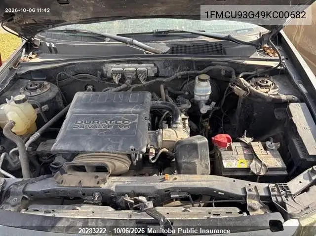 2009 FORD ESCAPE VIN 1FMCU93G49KC00682 — фото 10