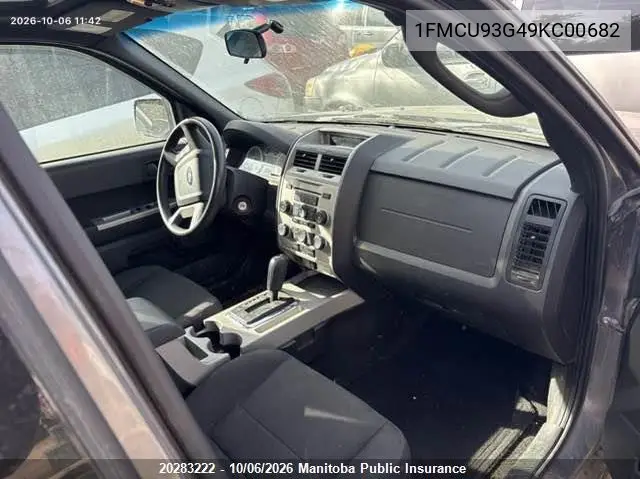 2009 FORD ESCAPE VIN 1FMCU93G49KC00682 — фото 5
