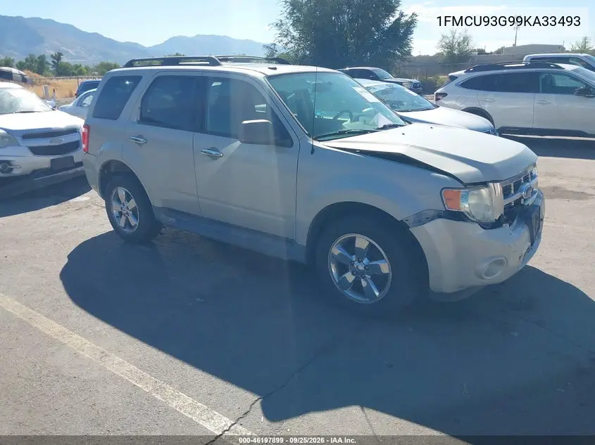 FORD ESCAPE 2009, VIN 1FMCU93G99KA33493