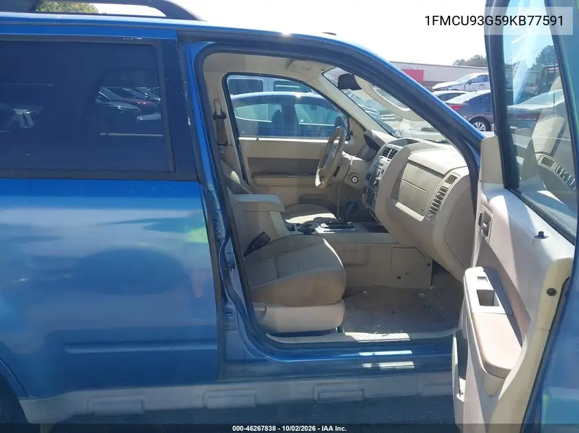 2009 FORD ESCAPE VIN 1FMCU93G59KB77591 — фото 5