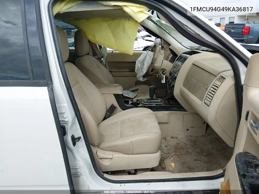 2009 FORD ESCAPE VIN 1FMCU94G49KA36817 — фото 5