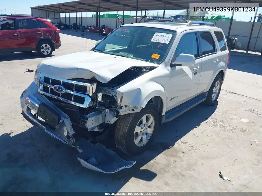 2009 FORD ESCAPE VIN 1FMCU49399KB01234 — фото 2