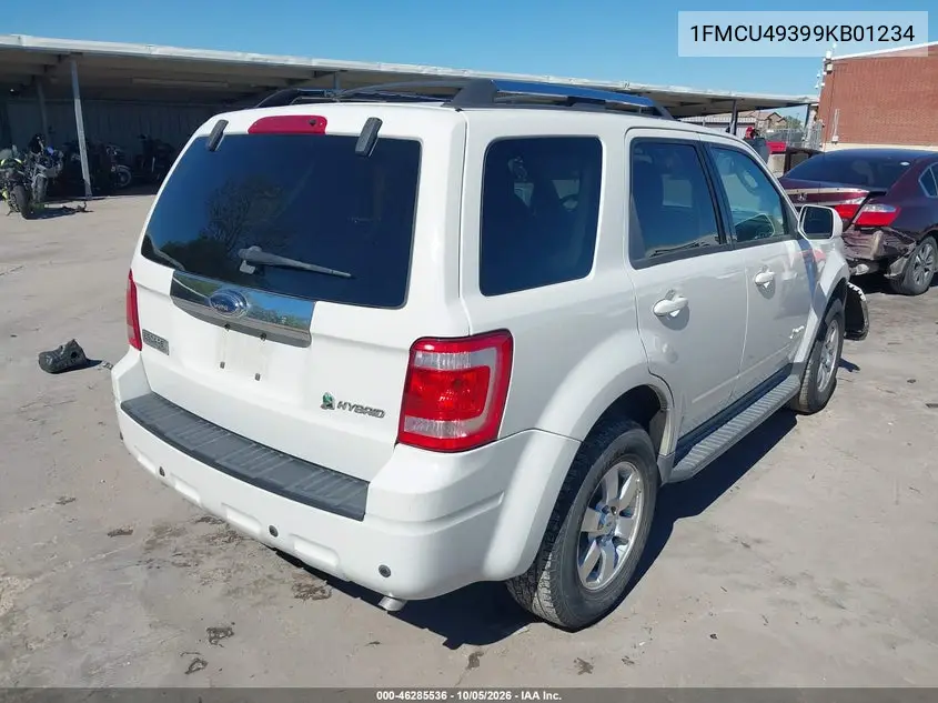 2009 FORD ESCAPE VIN 1FMCU49399KB01234 — фото 4
