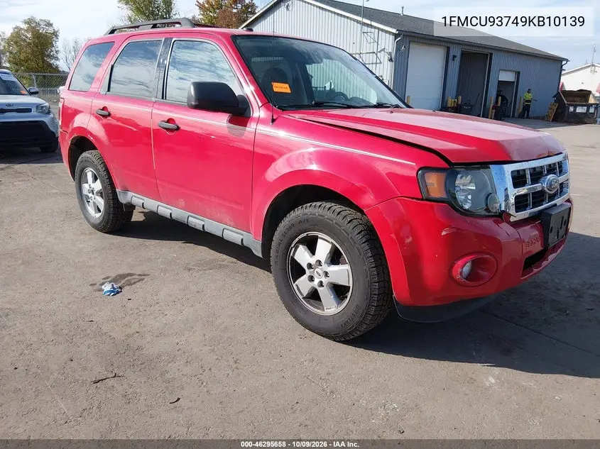 FORD ESCAPE 2009, VIN 1FMCU93749KB10139