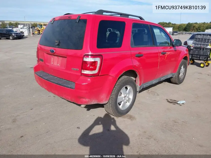 2009 FORD ESCAPE VIN 1FMCU93749KB10139 — фото 4