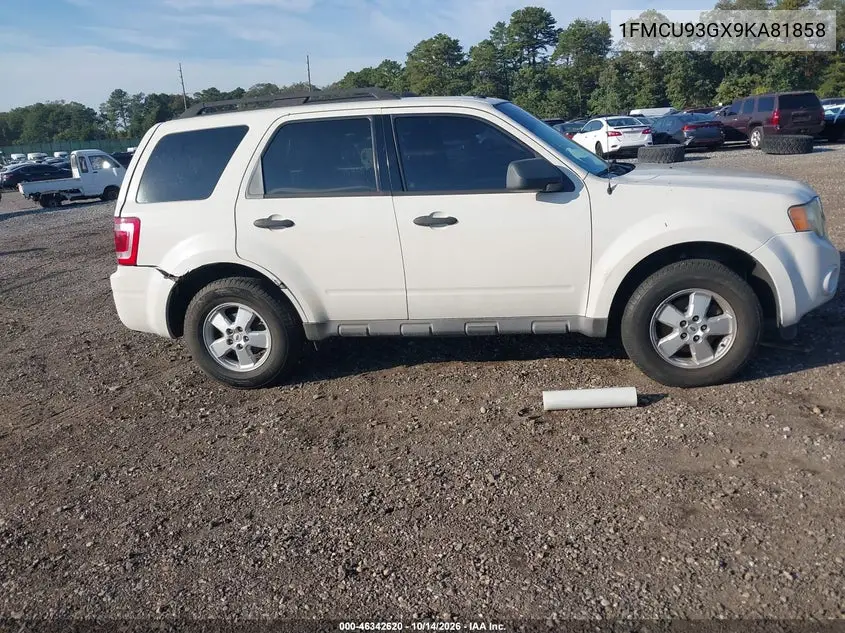 2009 FORD ESCAPE VIN 1FMCU93GX9KA81858 — фото 13