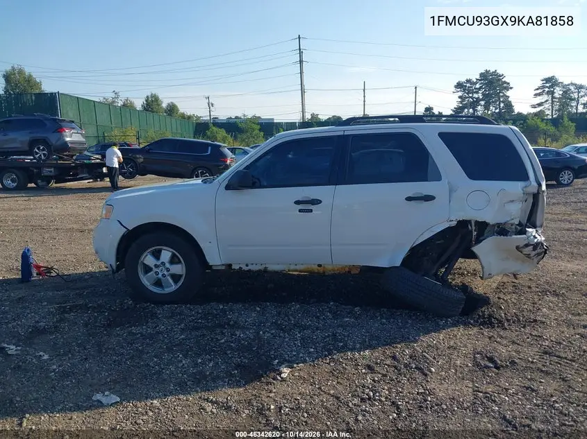 2009 FORD ESCAPE VIN 1FMCU93GX9KA81858 — фото 14