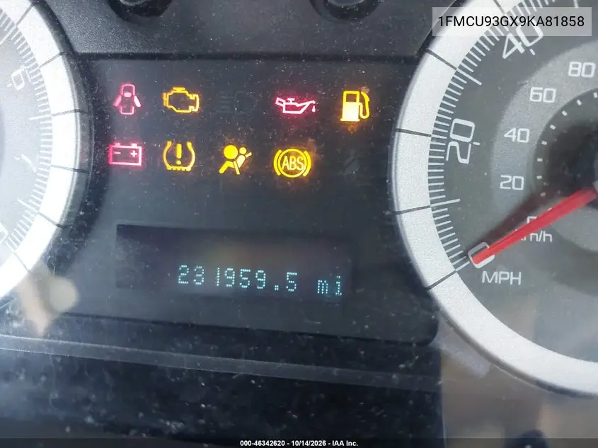 2009 FORD ESCAPE VIN 1FMCU93GX9KA81858 — фото 15