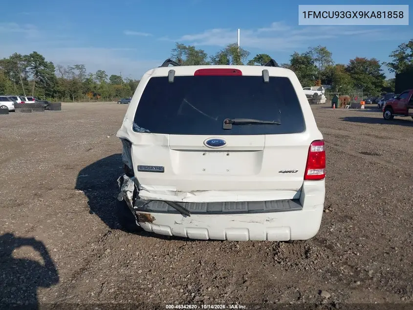 2009 FORD ESCAPE VIN 1FMCU93GX9KA81858 — фото 16