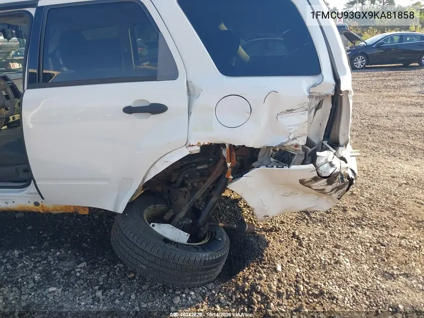 2009 FORD ESCAPE VIN 1FMCU93GX9KA81858 — фото 6