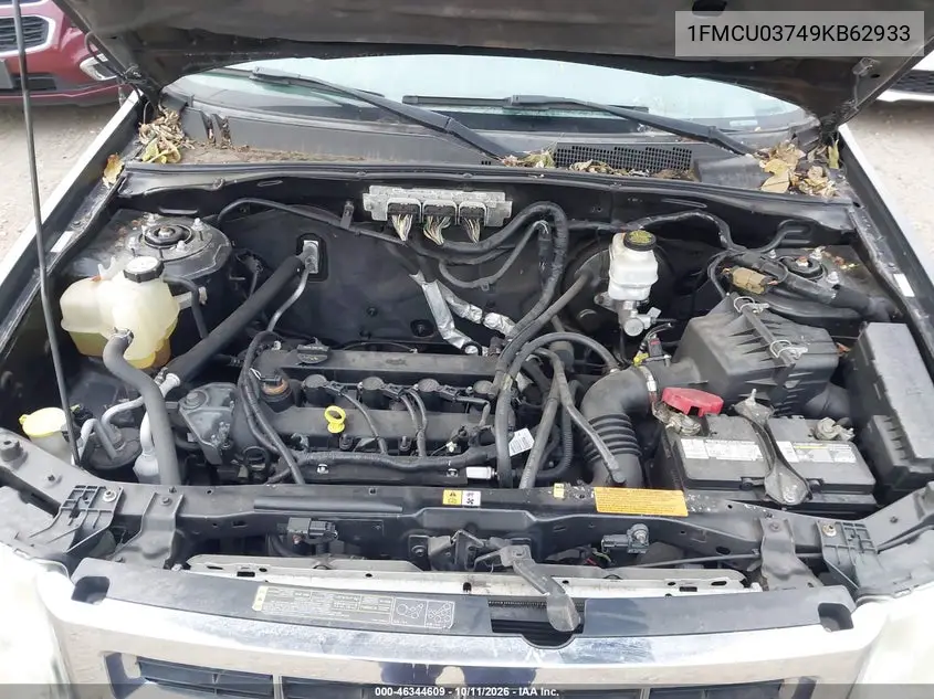2009 FORD ESCAPE VIN 1FMCU03749KB62933 — фото 10