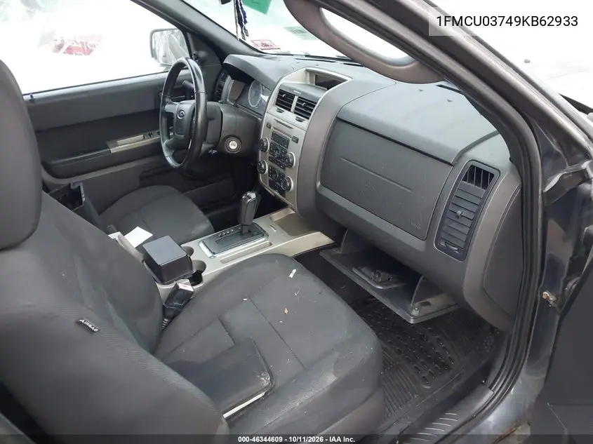 2009 FORD ESCAPE VIN 1FMCU03749KB62933 — фото 5