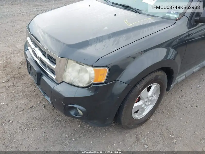 2009 FORD ESCAPE VIN 1FMCU03749KB62933 — фото 6