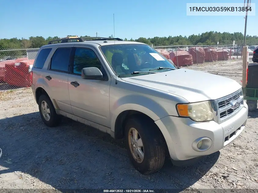 FORD ESCAPE 2009, VIN 1FMCU03G59KB13854