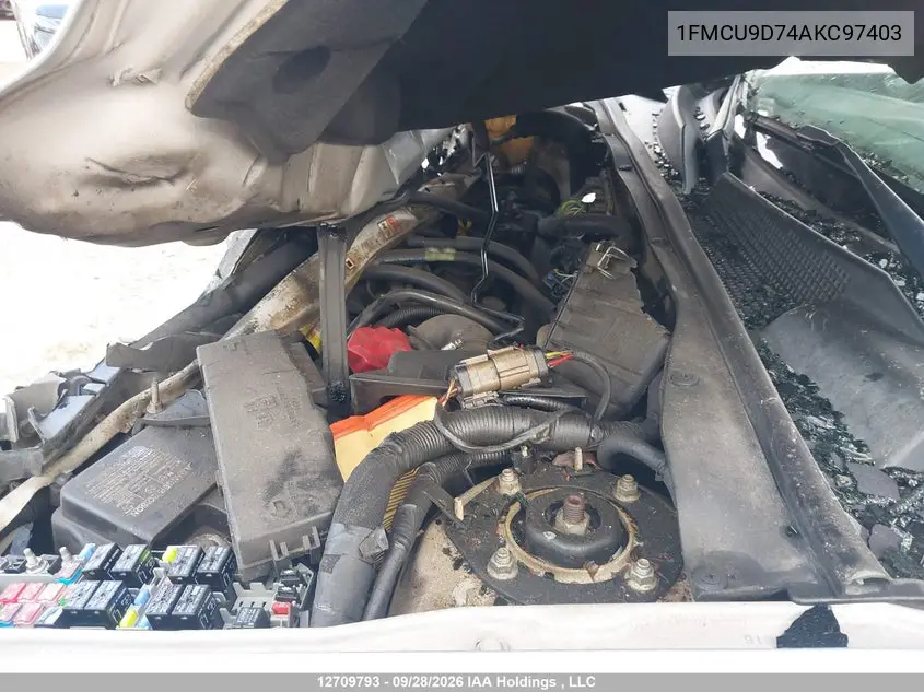 2010 FORD ESCAPE VIN 1FMCU9D74AKC97403 — фото 10