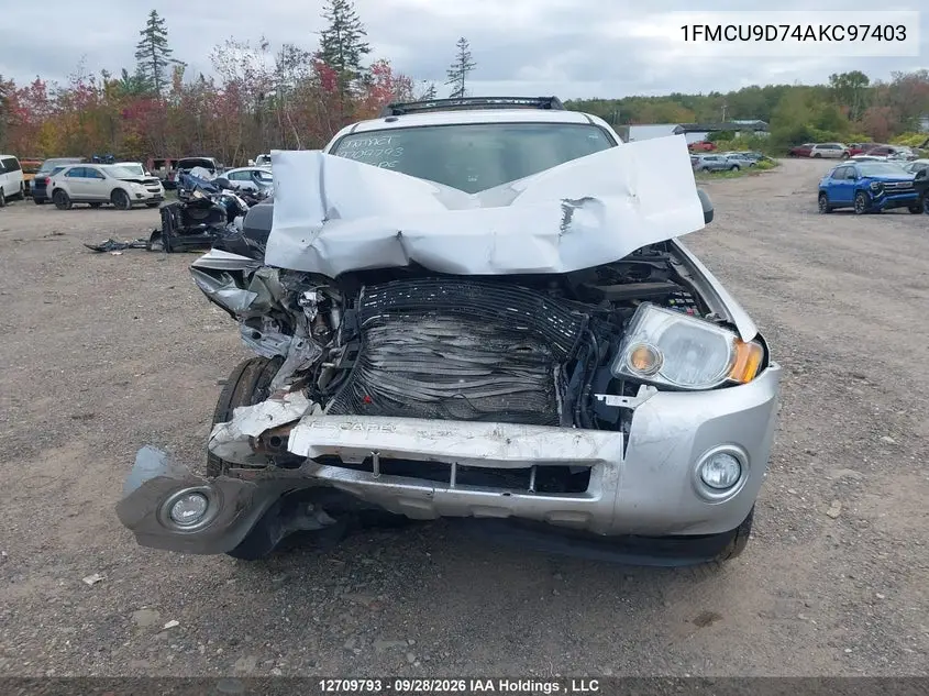2010 FORD ESCAPE VIN 1FMCU9D74AKC97403 — фото 12