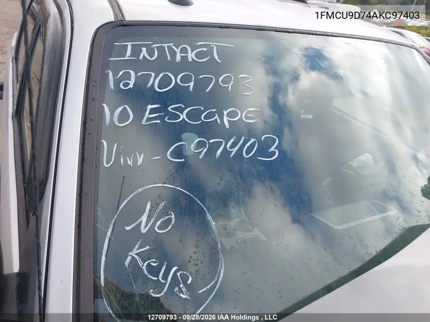 2010 FORD ESCAPE VIN 1FMCU9D74AKC97403 — фото 17