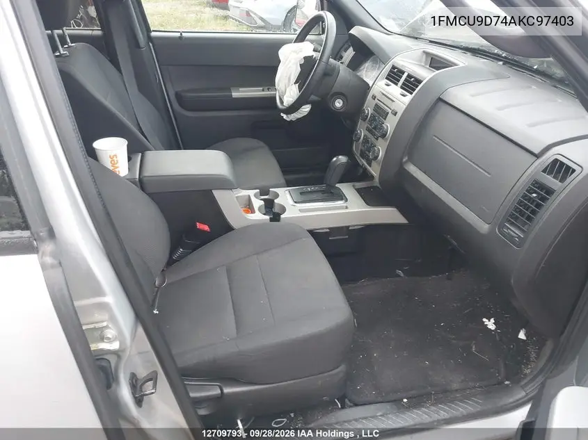2010 FORD ESCAPE VIN 1FMCU9D74AKC97403 — фото 5