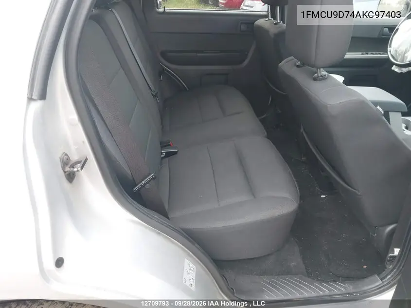 2010 FORD ESCAPE VIN 1FMCU9D74AKC97403 — фото 8