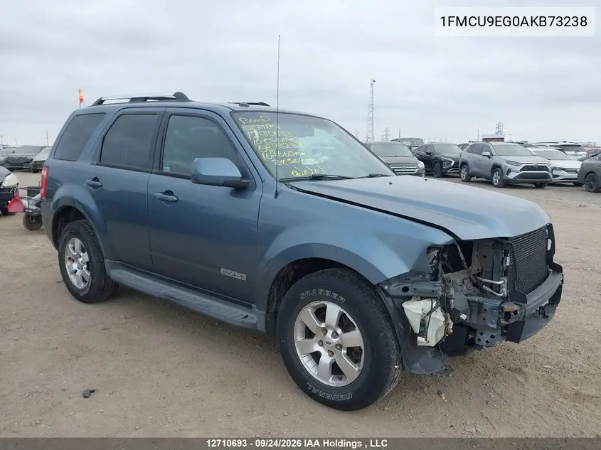 FORD ESCAPE 2010, VIN 1FMCU9EG0AKB73238