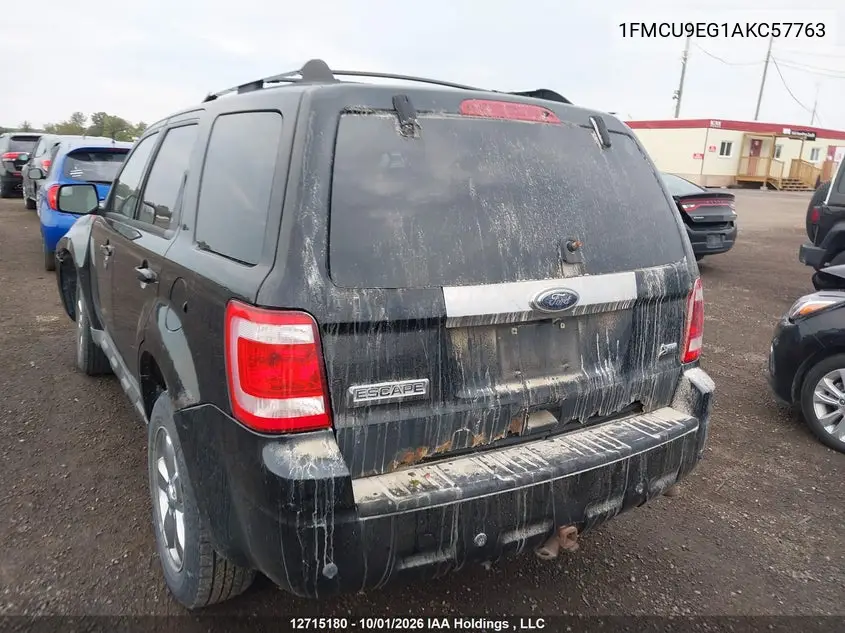 2010 FORD ESCAPE VIN 1FMCU9EG1AKC57763 — фото 3