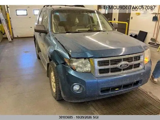 FORD ESCAPE 2010, VIN 1FMCU9DG7AKC57087