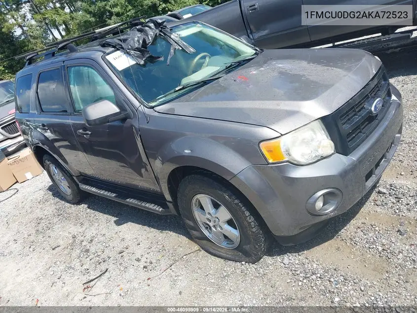 FORD ESCAPE 2010, VIN 1FMCU0DG2AKA72523