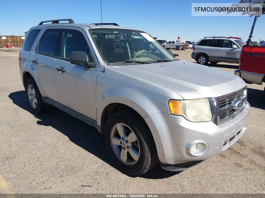 FORD ESCAPE 2010, VIN 1FMCU9DG6AKB01848